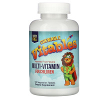 Vitables, Multi-Vitamin For Children, Assorted Fruit Flavors, 180 Vegetarian Tablets