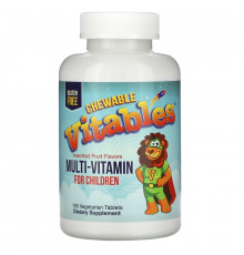 Vitables, Multi-Vitamin For Children, Assorted Fruit Flavors, 180 Vegetarian Tablets