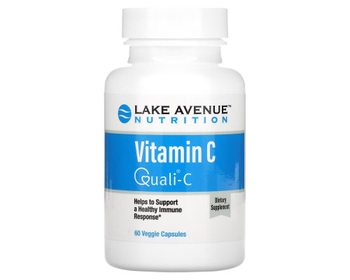 Lake Avenue Nutrition, Vitamin C, Quali-C, 1,000 mg, 60 Veggie Capsules Lake Avenue Nutrition, Vitamin C, Quali-C, 1,000 mg, 60 Veggie Capsules