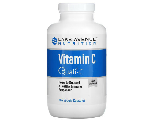 Lake Avenue Nutrition, Vitamin C, Quali-C, 1,000 mg, 365 Veggie Capsules Lake Avenue Nutrition, Vitamin C, Quali-C, 1,000 mg, 365 Veggie Capsules