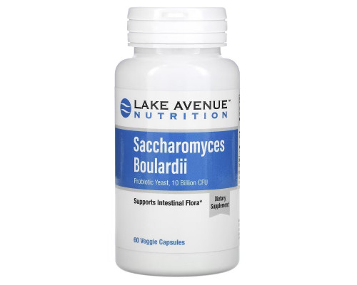 Lake Ave. Nutrition, Saccharomyces Boulardii, 10 Billion CFU, 60 Veggie Capsules Lake Ave. Nutrition, Saccharomyces Boulardii, 10 Billion CFU, 60 Veggie Capsules