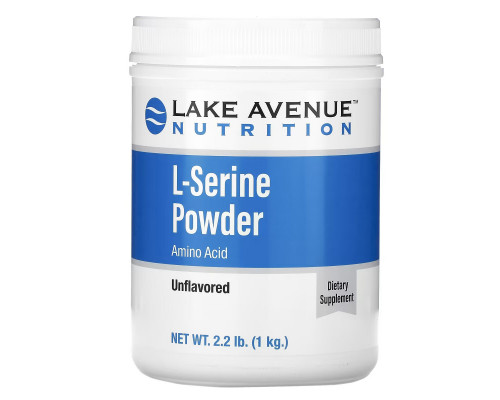Lake Ave. Nutrition, L-Serine Powder, Amino Acid, 2.2 lb (1 kg) Lake Ave. Nutrition, L-Serine Powder, Amino Acid, 2.2 lb (1 kg)
