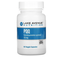 Lake Avenue Nutrition, PQQ (пирролохинолинхинон), 10 мг, 60 растительных капсул
