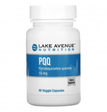 Lake Avenue Nutrition, PQQ (пирролохинолинхинон), 10 мг, 60 растительных капсул