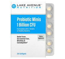 Lake Avenue Nutrition,  Probiotic Minis, 2 Strains of Healthy Bacteria, 1 Billion CFU, 30 Mini Softgels