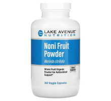 Lake Avenue Nutrition, Noni Fruit Powder, Organic Whole Fruit Powder, 360 Veggie Capsules