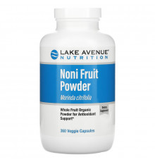 Lake Avenue Nutrition, Noni Fruit Powder, Organic Whole Fruit Powder, 360 Veggie Capsules