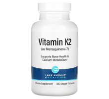 Lake Avenue Nutrition, Vitamin K2 (as Menaquinone-7), 50 mcg, 360 Veggie Softgels
