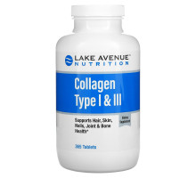 Lake Avenue Nutrition, Hydrolyzed Collagen Type 1 & 3, 1000 mg, 365 Tablets
