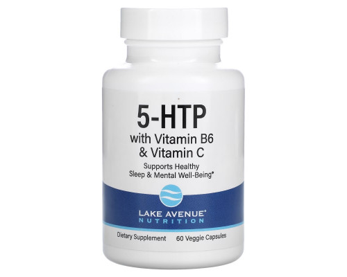 Lake Avenue Nutrition, 5-HTP with Vitamin B6 & Vitamin C, 60 Veggie Capsules Lake Avenue Nutrition, 5-HTP with Vitamin B6 & Vitamin C, 60 Veggie Capsules