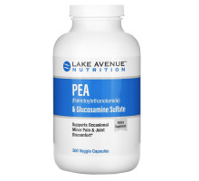 Lake Avenue Nutrition, PEA (Palmitoylethanolamide) + Glucosamine Sulfate, 600 mg + 1,200 mg Per Serving, 360 Veggie Capsules