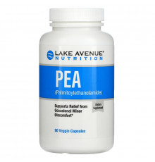 Lake Avenue Nutrition, ПЭА (пальмитоилэтаноламид), 600 мг, 90 растительных капсул