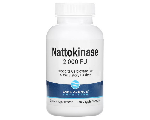 Lake Avenue Nutrition, Nattokinase, Proteolytic Enzyme, 2,000 FUs, 180 Veggie Capsules Lake Avenue Nutrition, Nattokinase, Proteolytic Enzyme, 2,000 FUs, 180 Veggie Capsules