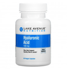 Lake Avenue Nutrition, Hyaluronic Acid, 100 mg, 60 Veggie Capsules