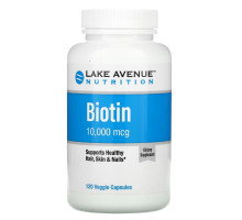 Lake Avenue Nutrition, Biotin, 10,000 mcg, 120 Veggie Capsules
