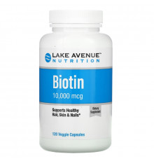 Lake Avenue Nutrition, Biotin, 10,000 mcg, 120 Veggie Capsules