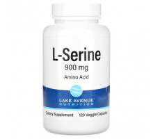 Аминокислоты Lake Avenue Nutrition, L-серин, 900 мг, 120 растительных капсул