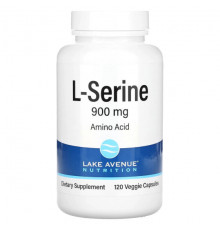 Аминокислоты Lake Avenue Nutrition, L-серин, 900 мг, 120 растительных капсул