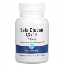 Lake Avenue Nutrition, Beta Glucan 1-3, 1-6, 200 mg, 60 Veggie Capsules