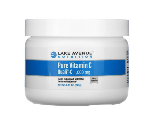 Lake Avenue Nutrition, Quali-C, чистый витамин С в порошке, 1000 мг, 250 г (8,81 унции) Lake Avenue Nutrition, Quali-C, чистый витамин С в порошке, 1000 мг, 250 г (8,81 унции)