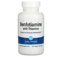 Lake Avenue Nutrition, Benfotiamine with Thiamine, Benfotiamin mit Thiamin, 250 mg, 120 vegetarische Kapseln