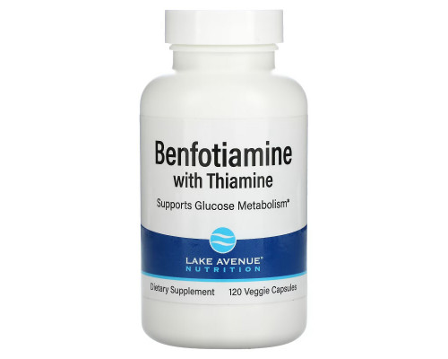 Lake Avenue Nutrition, Benfotiamine with Thiamine, Benfotiamin mit Thiamin, 250 mg, 120 vegetarische Kapseln Lake Avenue Nutrition, Benfotiamine with Thiamine, Benfotiamin mit Thiamin, 250 mg, 120 vegetarische Kapseln