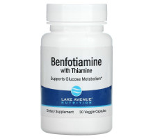 Lake Avenue Nutrition, Benfotiamine with Thiamine, 250 mg, 30 Veggie Capsules