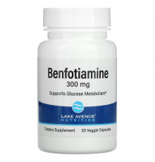 Lake Avenue Nutrition, Benfotiamine, 300 mg, 30 Veggie Capsules