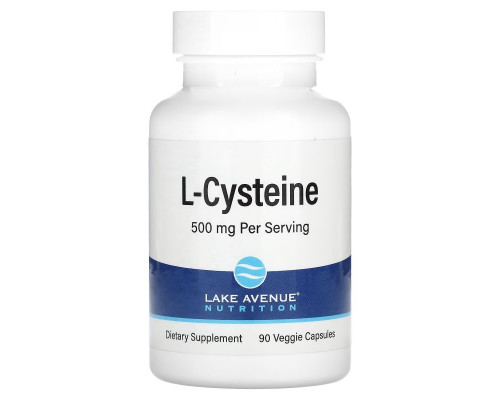 Lake Avenue Nutrition, L-Cysteine, 500 mg, 90 Veggie Capsules Lake Avenue Nutrition, L-Cysteine, 500 mg, 90 Veggie Capsules