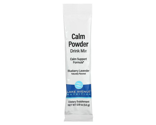 Lake Avenue Nutrition, Calm Powder Drink Mix, Blueberry Lavender, 20 Packets, 0.19 oz (5.5 g) Each Lake Avenue Nutrition, Calm Powder Drink Mix, Blueberry Lavender, 20 Packets, 0.19 oz (5.5 g) Each