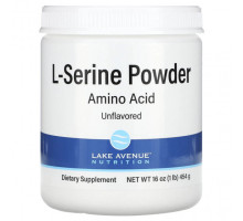 Аминокислоты Lake Avenue Nutrition, L-серин, порошок без добавок, 454 г (1 фунт)
