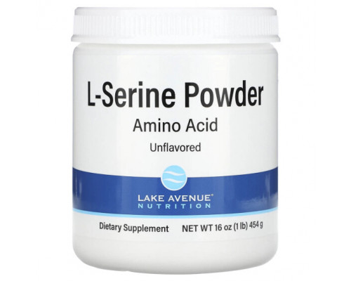 Аминокислоты Lake Avenue Nutrition, L-серин, порошок без добавок, 454 г (1 фунт) Аминокислоты Lake Avenue Nutrition, L-серин, порошок без добавок, 454 г (1 фунт)
