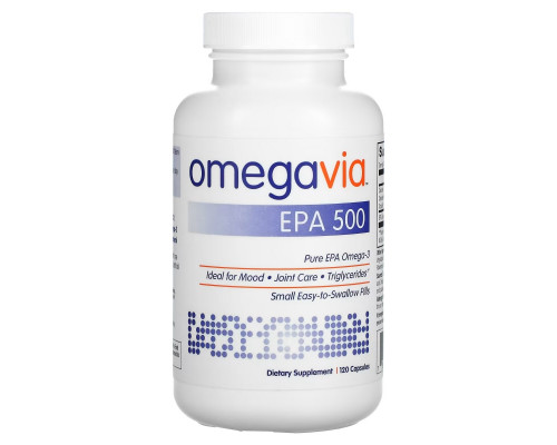 OmegaVia, ЭПК 500, 120 капсул OmegaVia, ЭПК 500, 120 капсул