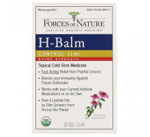 Травы и натуральные средства Forces of Nature, Средство от герпеса H-Balm, с повышенной силой действия, 11 мл (Товар снят с продажи)