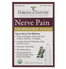 Болеутоляющие и противовоспалительные средства Nerve Pain, Roll-On Applicator, 0.14 fl oz (4 ml)