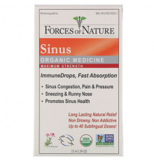 От аллергии Forces of Nature, Sinus, Organic Medicine, ImmuneDrops, Maximum Strength, .34 oz (10 ml) (Товар снят с продажи)