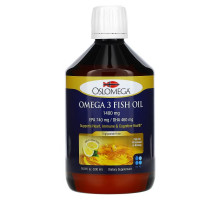 Oslomega, Norwegian Omega-3 Fish Oil, Natural Lemon Flavor, 16.9 fl oz (500 ml)