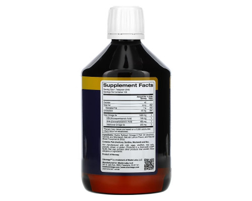 Oslomega, Norwegian Omega-3 Fish Oil, Natural Lemon Flavor, 16.9 fl oz (500 ml) Oslomega, Norwegian Omega-3 Fish Oil, Natural Lemon Flavor, 16.9 fl oz (500 ml)