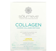 Solumeve, Collagen Peptides Plus Vitamin C & Hyaluronic Acid, Lemon, 30 Packets, 0.18 oz (5.15 g) Each