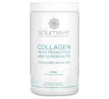 Solumeve, Radiant Beauty, Grass-Fed Collagen, Probiotics & Superfruits Powdered Drink Mix, Citrus, 16 oz (454 g)