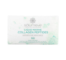 Solumeve, Ageless Beauty, жидкий морской коллаген, с персиковым вкусом, 10 флаконов по 50 мл (1,69 жидк. унции)