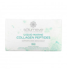 Solumeve, Ageless Beauty, жидкий морской коллаген, с персиковым вкусом, 10 флаконов по 50 мл (1,69 жидк. унции)