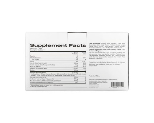 Solumeve, Ageless Beauty, жидкий морской коллаген, с персиковым вкусом, 10 флаконов по 50 мл (1,69 жидк. унции) Solumeve, Ageless Beauty, жидкий морской коллаген, с персиковым вкусом, 10 флаконов по 50 мл (1,69 жидк. унции)