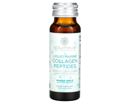 Solumeve, Ageless Beauty, жидкий морской коллаген, со вкусом манго и яблока, 10 флаконов по 50 мл (1,69 жидк. унции) Solumeve, Ageless Beauty, жидкий морской коллаген, со вкусом манго и яблока, 10 флаконов по 50 мл (1,69 жидк. унции)
