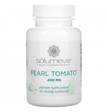 Solumeve, Pearl Tomato, добавка для здоровья кожи, 400 мг, 60 растительных капсул
