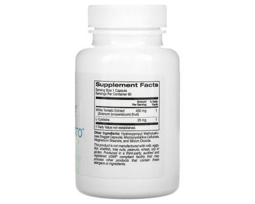 Solumeve, Pearl Tomato, добавка для здоровья кожи, 400 мг, 60 растительных капсул Solumeve, Pearl Tomato, добавка для здоровья кожи, 400 мг, 60 растительных капсул