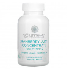 Solumeve, Cranberry Juice Concentrate plus Vitamin C, 60 Veggie Capsules
