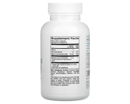 Solumeve, Cranberry Juice Concentrate plus Vitamin C, 60 Veggie Capsules Solumeve, Cranberry Juice Concentrate plus Vitamin C, 60 Veggie Capsules