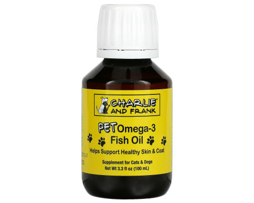 Charlie and Frank, Pet Omega-3 Fish Oil, For Cats & Dogs, 3.3 fl oz (100 ml) Charlie and Frank, Pet Omega-3 Fish Oil, For Cats & Dogs, 3.3 fl oz (100 ml)
