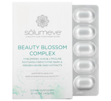 Solumeve, Beauty Blossom Complex, Skin Hydration & Collagen Production, 30 Veggie Capsules